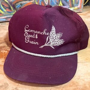 Comanche Seed & Grain Maroon Cap